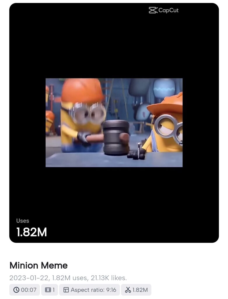 Minions Trending CapCut Template 