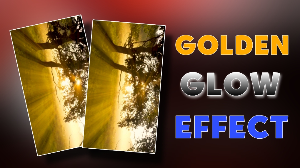 Gloden glow effect in one click
